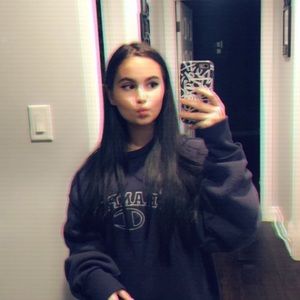 Navy blue Champion reverse weave fleece sweatshirt